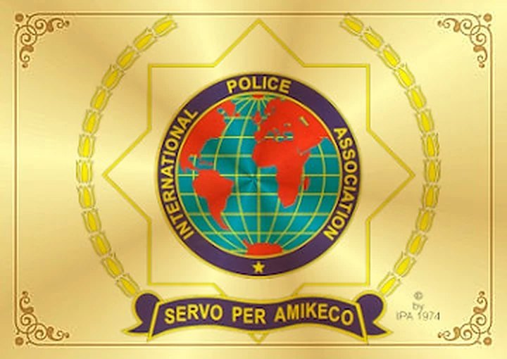Placa conmemorativa de International Police Association Xerez